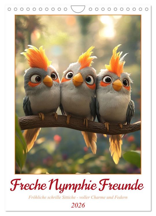Produktbild: Freche Nymphie Freunde (Wandkalender 2026 DIN A4 hoch), CALVENDO Monatskalender