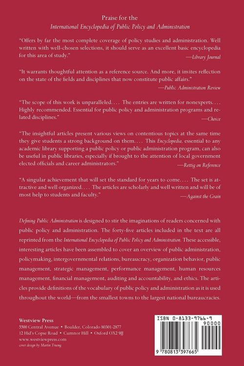 Produktbild: Defining Public Administration