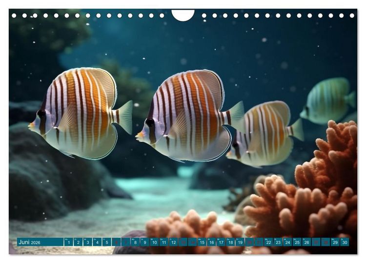 Produktbild: Fantasie bei die Fische! (Wandkalender 2026 DIN A4 quer), CALVENDO Monatskalender