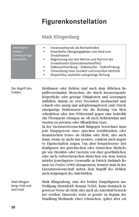 Produktbild: Lektürehilfen Wolfgang Herrndorf "Tschick"