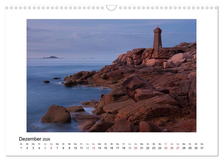 Produktbild: Bretagne - C&ocirc;te de Granit Rose (Wandkalender 2026 DIN A3 quer), CALVENDO Monatskalender