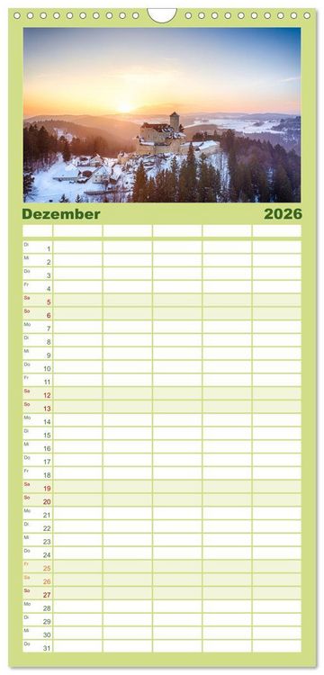Produktbild: Familienplaner 2026 - Wundersch&ouml;nes &Ouml;sterreich mit 5 Spalten (Wandkalender, 21 x 45 cm) CALVENDO