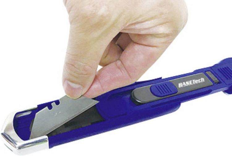 Produktbild: Basetech BT-2206462 2-in-1 Sicherheitsmesser / Folienschneider / Kartonmesser 1St.