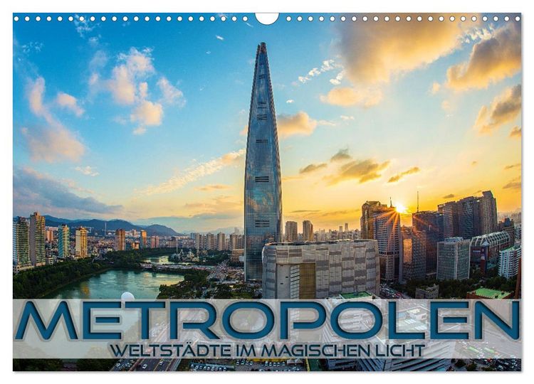 Produktbild: Metropolen - Weltst&auml;dte im magischen Licht (Wandkalender 2026 DIN A3 quer), CALVENDO Monatskalender