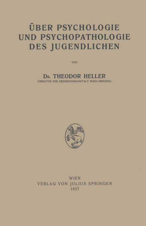 Produktbild: &Uuml;ber Psychologie und Psychopathologie des Jugendlichen