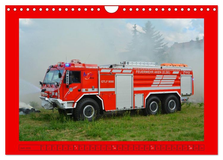 Produktbild: Einsatzfahrzeuge aus Sachsen und Sachsen-Anhalt (Wandkalender 2026 DIN A4 quer), CALVENDO Monatskalender