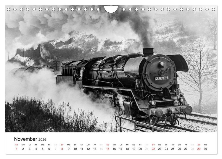 Produktbild: Dampfloks in der DDR (Wandkalender 2026 DIN A4 quer), CALVENDO Monatskalender