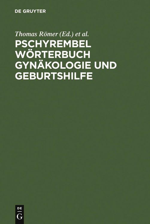 Produktbild: Pschyrembel W&ouml;rterbuch Gyn&auml;kologie und Geburtshilfe