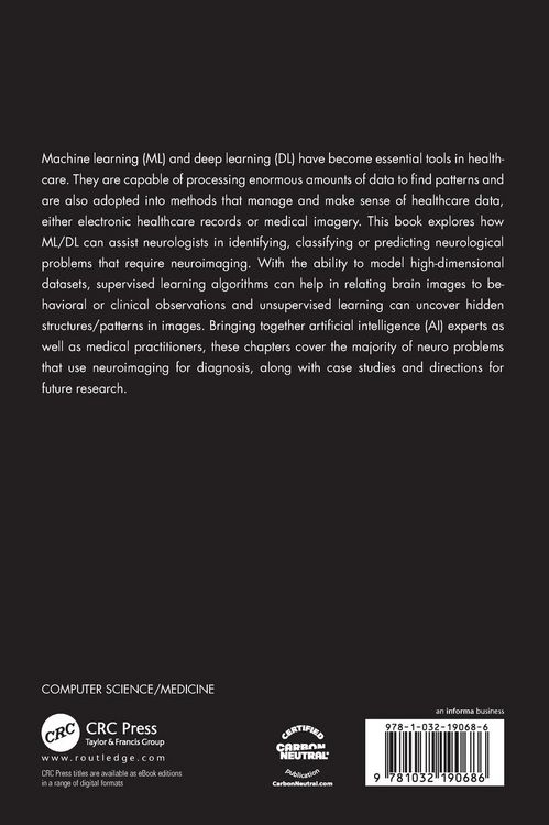 Produktbild: Machine Learning and Deep Learning in Neuroimaging Data Analysis