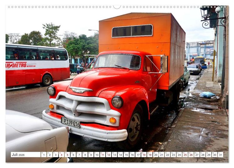 Produktbild: CHEVY POWER - Amerikanische Pickup Trucks in Kuba (Wandkalender 2026 DIN A2 quer), CALVENDO Monatskalender