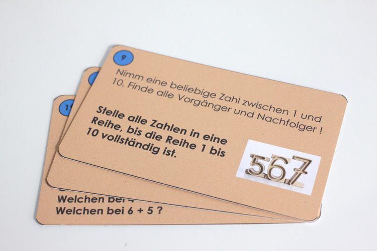 Produktbild: Aufgabenk&auml;rtchen f&uuml;r die Stapelzahlen
