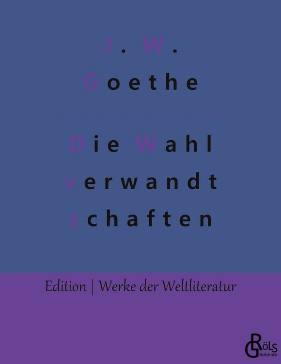 Produktbild: Die Wahlverwandtschaften