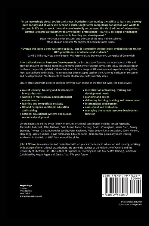 Produktbild: International Human Resource Development