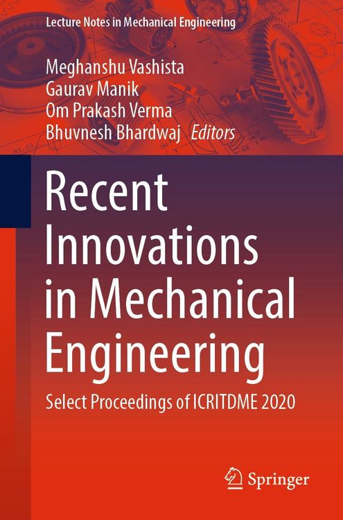 Produktbild: Recent Innovations in Mechanical Engineering