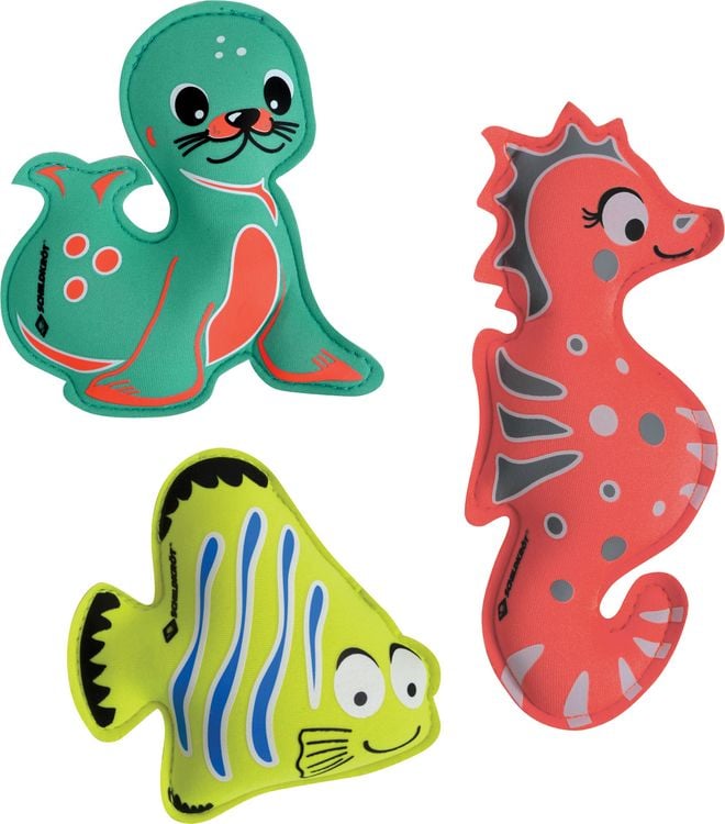 Produktbild: Schildkr&ouml;t Neopren Tauchtiere, 3er Set Diving Animals, Seel&ouml;we, Seepferdchen, Fisch