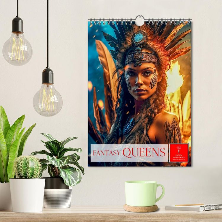 Produktbild: Fantasy Queens (Wandkalender 2026 DIN A4 hoch), CALVENDO Monatskalender