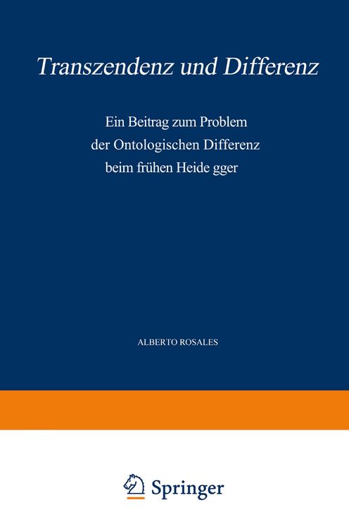 Produktbild: Transzendenz und Differenz