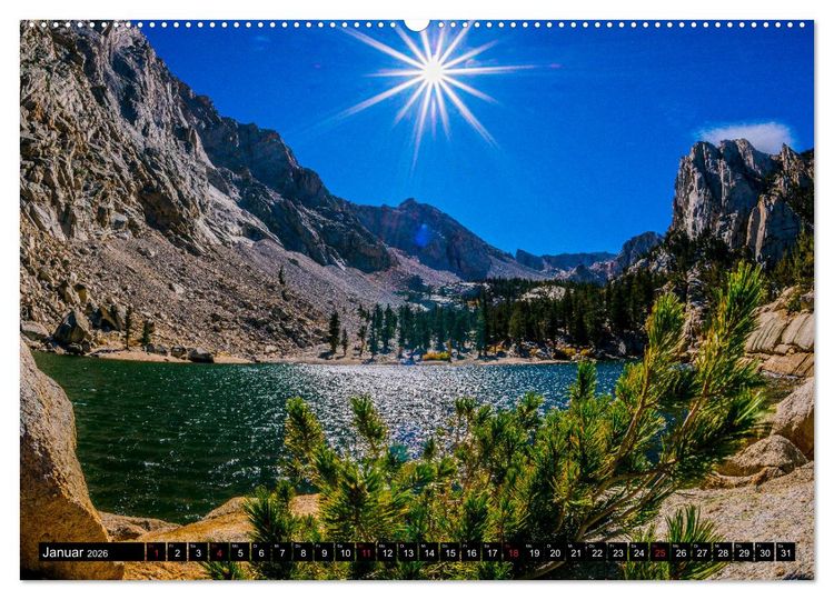 Produktbild: Entlang der Sierra Nevada (Wandkalender 2026 DIN A2 quer), CALVENDO Monatskalender