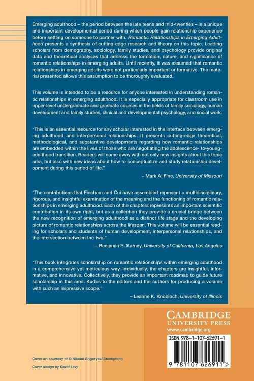 Produktbild: Romantic Relationships in Emerging Adulthood