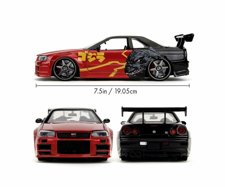 Produktbild: JADA TOYS Godzilla Nissan GTR Fertigmodell PKW Modell