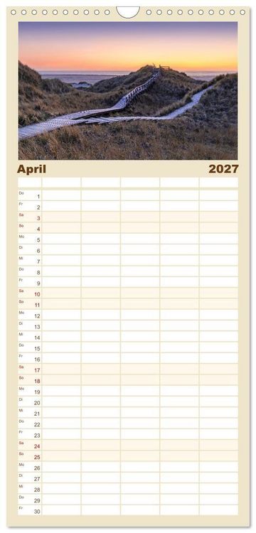 Produktbild: Familienplaner 2027 - Schleswig-Holstein - Momente zwischen den Meeren mit 5 Spalten (Wandkalender, 21 x 45 cm) CALVENDO