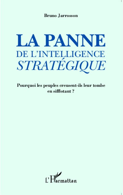 Produktbild: La panne de l'intelligence strat&eacute;gique