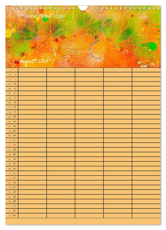 Produktbild: Gl&uuml;ckstage (Wandkalender 2026 DIN A3 hoch), CALVENDO Monatskalender