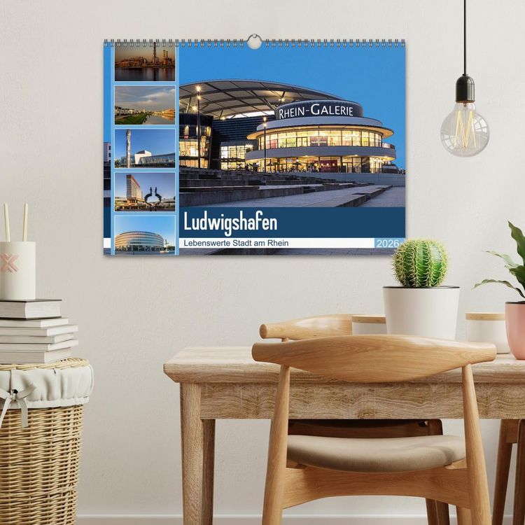 Produktbild: Ludwigshafen - Lebenswerte Stadt am Rhein (Wandkalender 2026 DIN A3 quer), CALVENDO Monatskalender