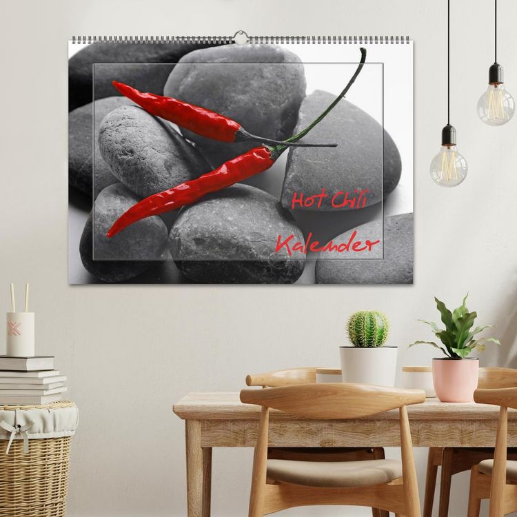 Produktbild: Hot Chili K&uuml;chen Kalender &ouml;sterreichisches Kalendarium (Wandkalender 2026 DIN A2 quer), CALVENDO Monatskalender