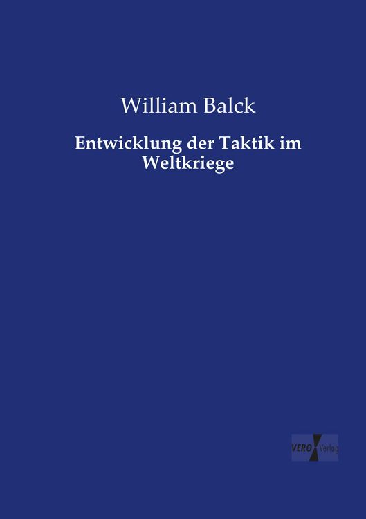 Produktbild: Entwicklung der Taktik im Weltkriege