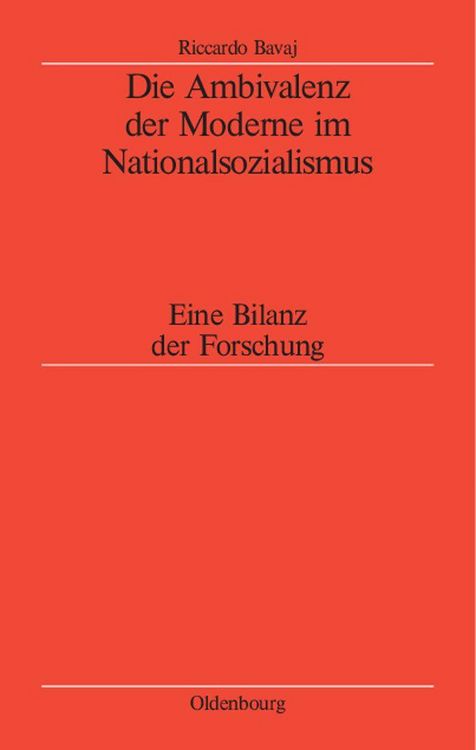 Produktbild: Die Ambivalenz der Moderne im Nationalsozialismus