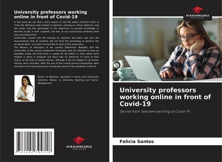 Produktbild: University professors working online in front of Covid-19