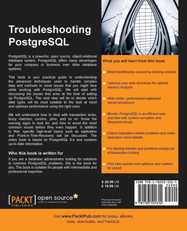 Produktbild: Troubleshooting PostgreSQL