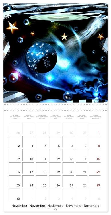 Produktbild: ACTIVE GALAXIES (Wall Calendar 2026 12 &times; 12 Inch) CALVENDO 12 Month Wall Calendar