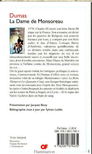 Produktbild: La Dame de Monsoreau