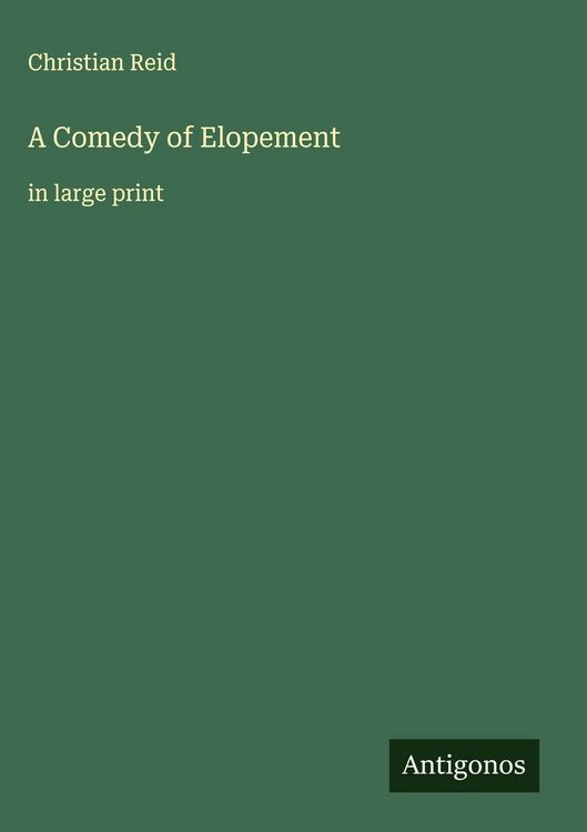 Produktbild: A Comedy of Elopement