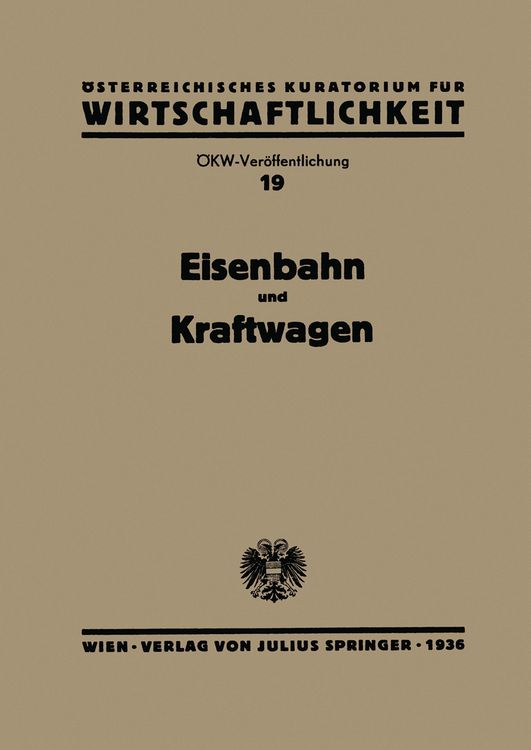 Produktbild: Eisenbahn und Kraftwagen