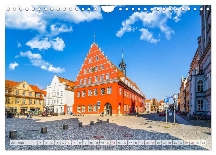 Produktbild: Greifswald Impressionen (Wandkalender 2026 DIN A4 quer), CALVENDO Monatskalender