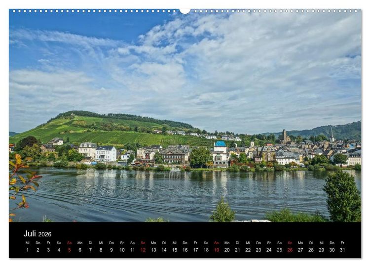 Produktbild: Sch&ouml;ne Mosel (Wandkalender 2026 DIN A2 quer), CALVENDO Monatskalender