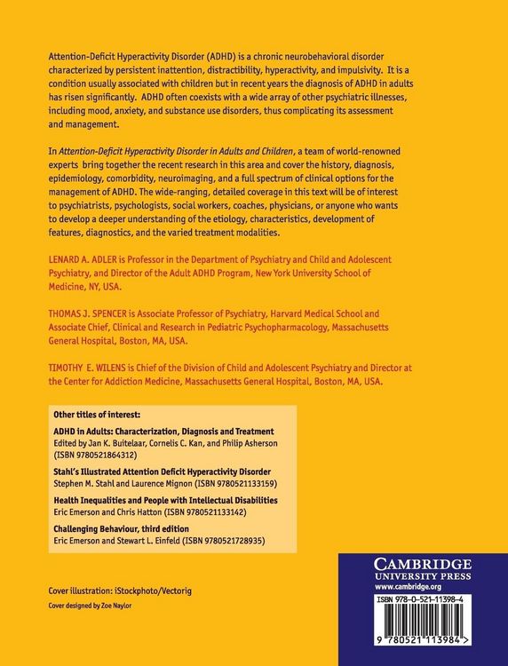 Produktbild: Attention-Deficit Hyperactivity Disorder in Adults and Children`