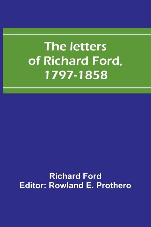 Produktbild: The letters of Richard Ford, 1797-1858