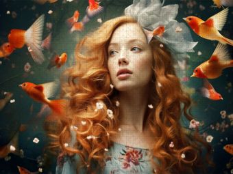 Produktbild: CALVENDO Puzzle Ein Motiv aus dem Kalender "M&auml;rchenhafte Fabelfrauen" | 1000 Teile Lege-Gr&ouml;&szlig;e 64x48cm Foto-Puzzle f&uuml;r gl&uuml;ckliche Stunden