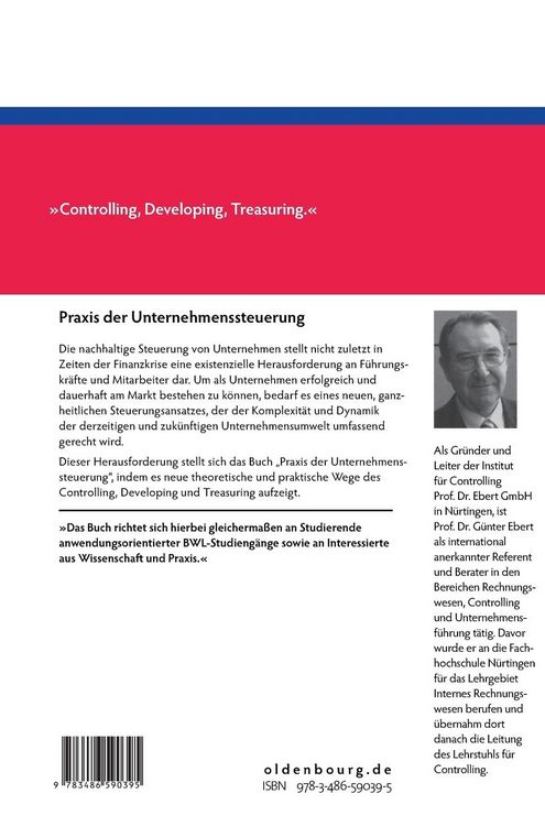 Produktbild: Praxis der Unternehmenssteuerung