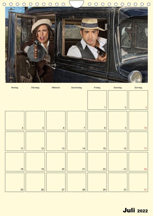 Produktbild: Die 20er Jahre. Gangster, Frauen und Kanonen (Wandkalender 2022 DIN A4 hoch)