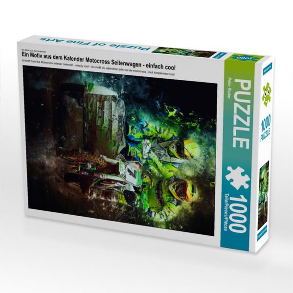 Produktbild: CALVENDO Puzzle Motocross Seitenwagen - einfach cool 1000 Teile Lege-Gr&ouml;&szlig;e 480 x 640 cm Foto-Puzzle Bild von Peter Roder