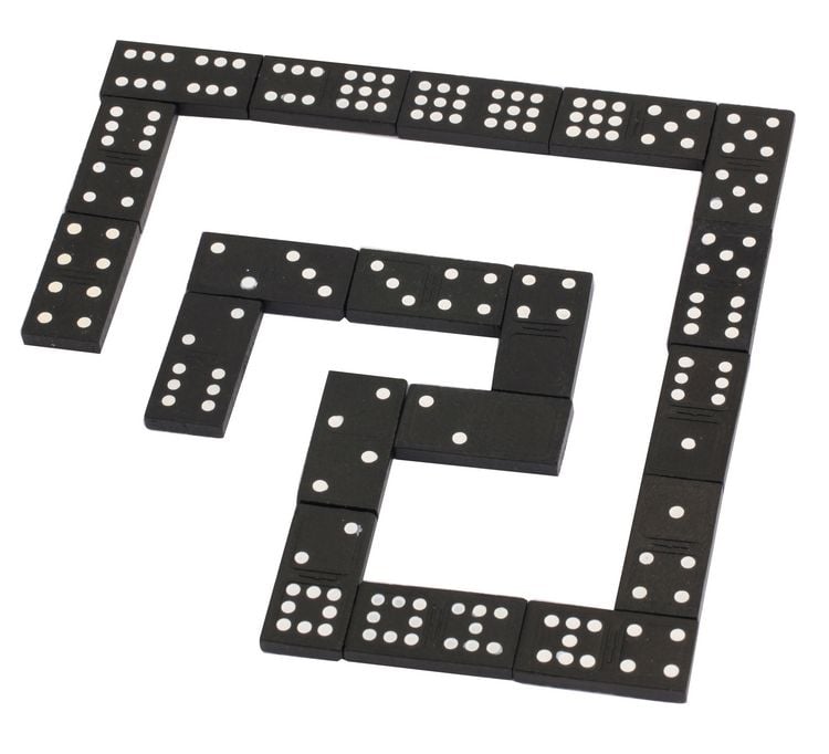 Produktbild: Classic Games Holz Domino, 55 Steine