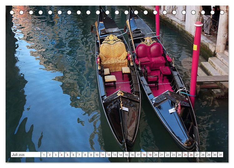 Produktbild: Venedig - pittoreske Sch&ouml;nheit (Tischkalender 2026 DIN A5 quer), CALVENDO Monatskalender