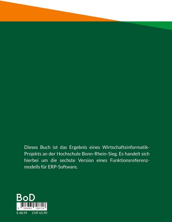 Produktbild: Funktionsreferenzmodelle f&uuml;r Enterprise Resource Planning (ERP-) Software (Version 6.0)