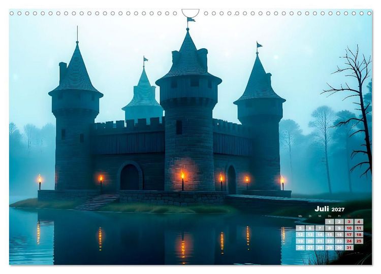 Produktbild: Burgen der Legenden (Wandkalender 2027 DIN A3 quer), CALVENDO Monatskalender