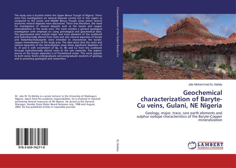 Produktbild: Geochemical characterization of Baryte-Cu veins, Gulani, NE Nigeria